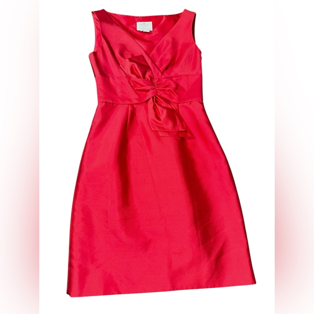 Kate Spade Vibrant Red Sleeveless Midi Dress